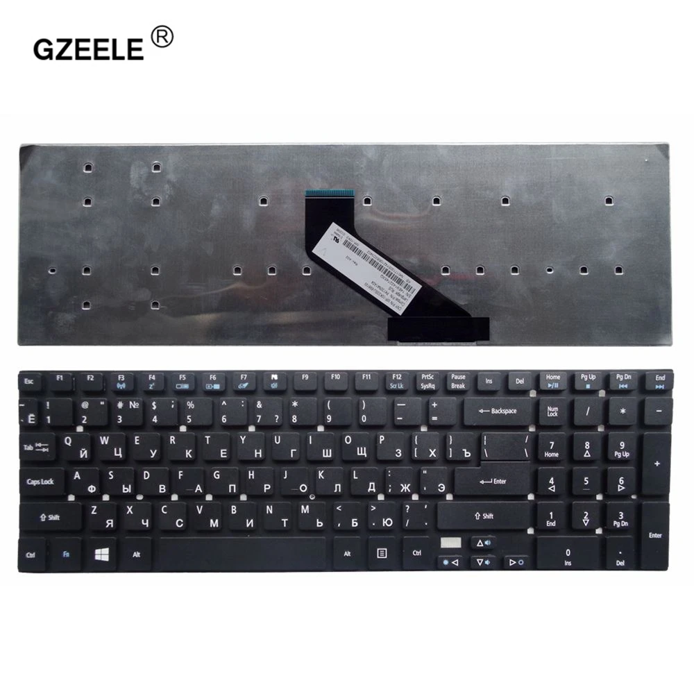 GZEELE Клавиатура для ноутбука acer Aspire E1-572 E1-572G E1-731 E1-731G E1-771 E1-771G E1-570-6615 E1-532G RU версия нового российского дизайна;