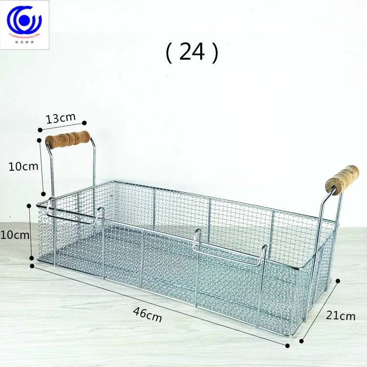 28 вариантов фритюрница из нержавеющей стали экран картофель фри рамки квадратный фильтр сетки зашифровать дуршлаг формы жарки корзины фритюрницы сетки - Цвет: 24