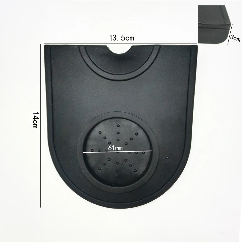 Koop Hot Koop 51 Mm Koffie Tamper Mat Siliconen Rubber Knoeien Hoek Mat Koffiezetapparaat