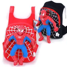 2017 nuevos niños del bebé lindo 3D Spiderman mochila mochila para niños bolsas chicas de dibujos animados Niños de la Felpa mochilas escolares infantis
