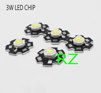 

50pcs/lot High Power 1W 3W Cool / Warm White 3500K 6500K 15000K LED Diodes Light With 20mm Star Base