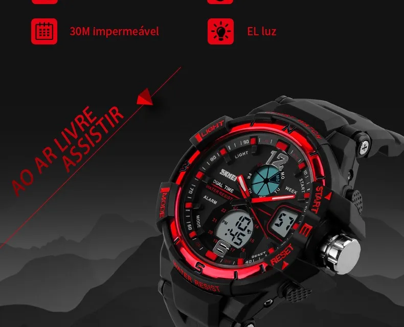 SKMEI G Digital Fashion Style-Men's Military Sport Watches Army Military Wrist Watch sport Quartz Watch