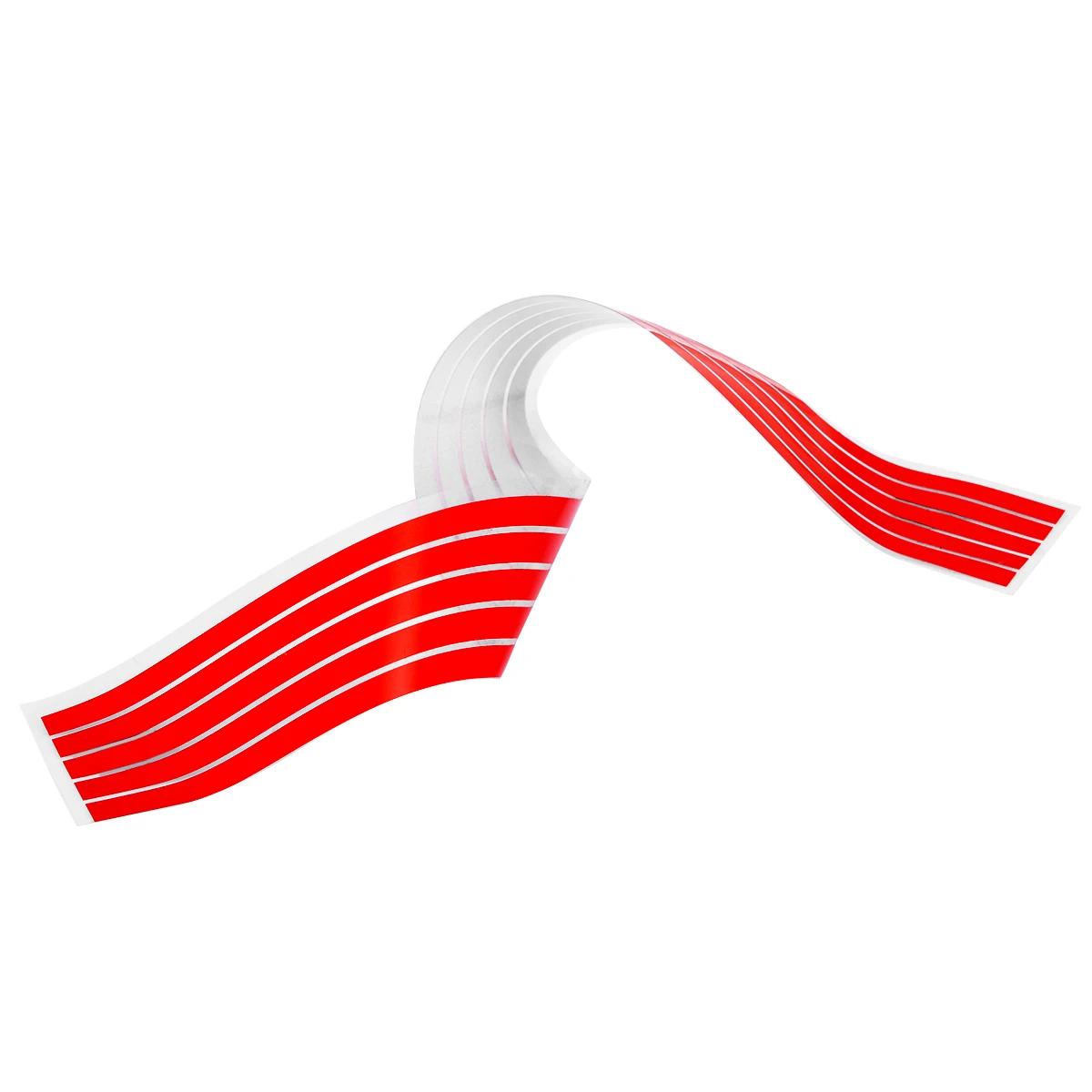 Red Car Front Hood Grill Decal Sticker Grille Trim Strip Reflective Stickers For V-W G-olf 6 7 T-iguan