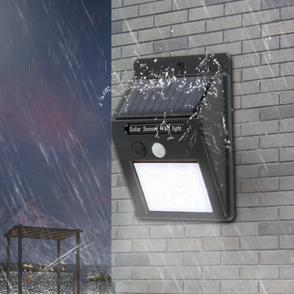 

20 LED Solar charging Wall Outdoor Light PIR Motion Sensor Night Security Home Outdoor Waterproof Security lamp Use Garden Lawn