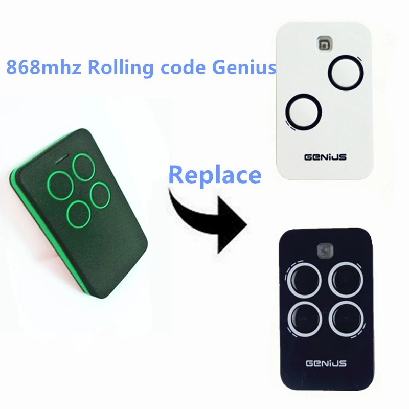 Free Shipping Garage Gate Door Remote GENIUS KILO TX4 868 mhz