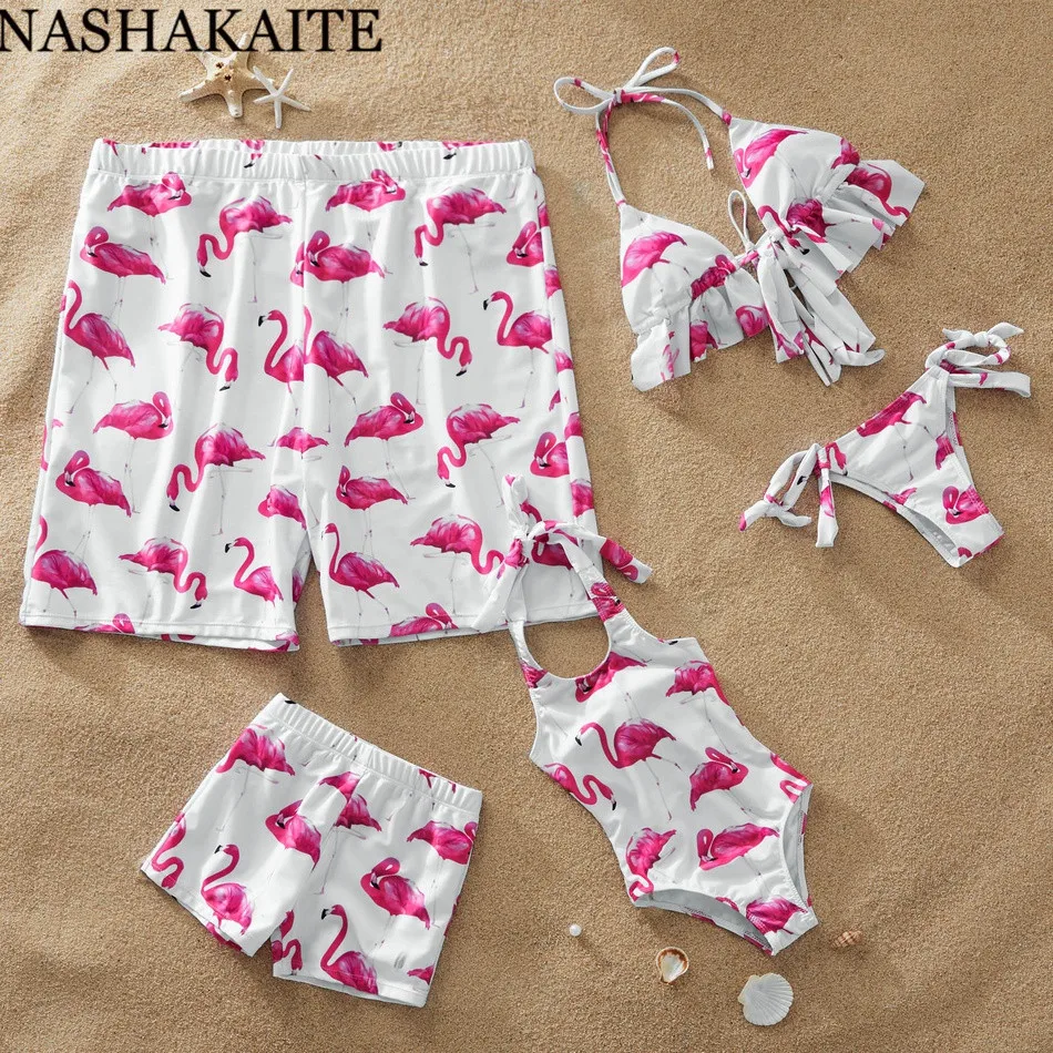 NASHAKAITE/одинаковые купальники для всей семьи коллекция 2019 года одежда купания с