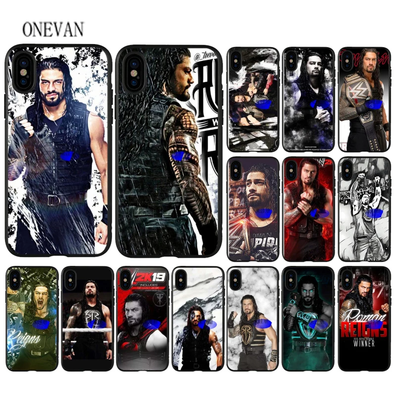 Американский ТВ серии roman reigns черный мягкий чехол для мобильного телефона Apple iPhone