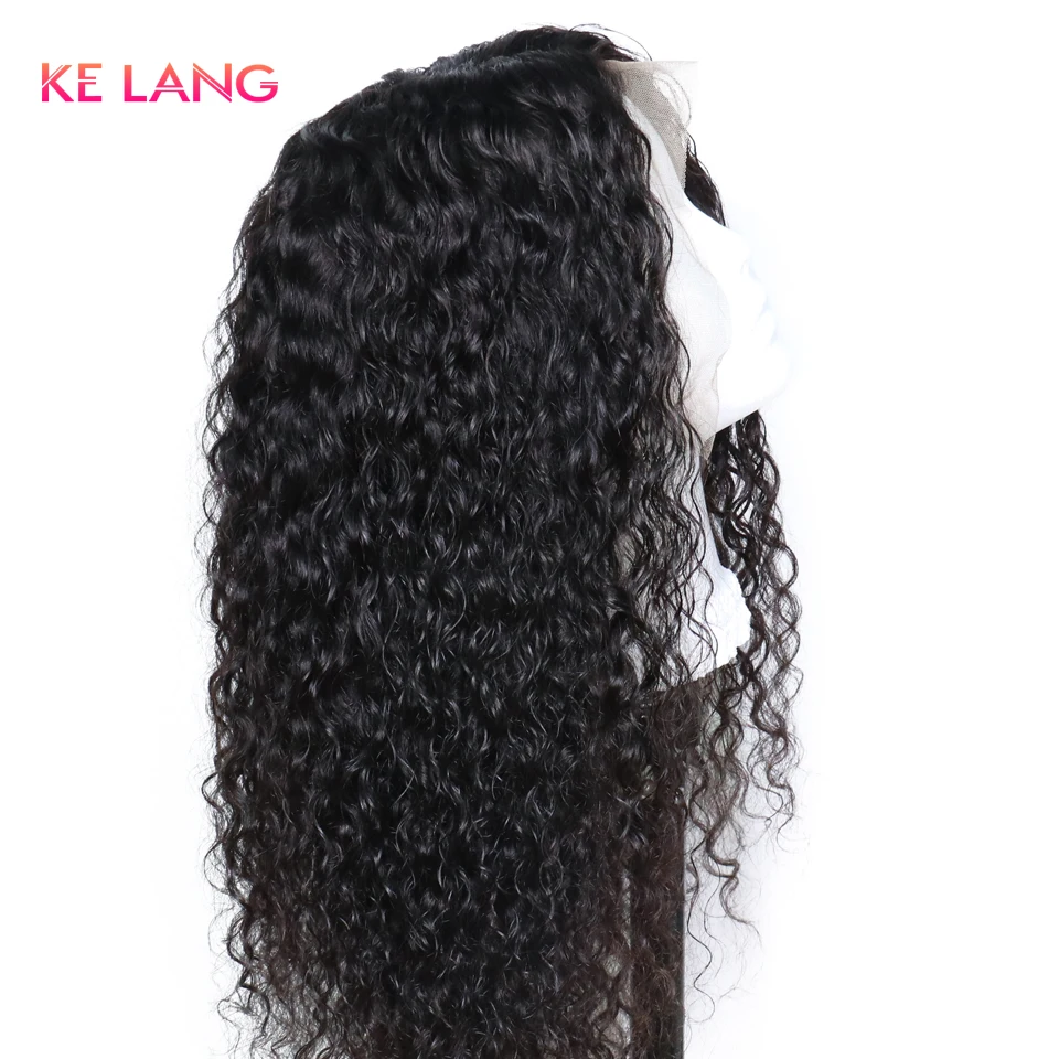 Волна воды 13x6 человеческие волосы на кружеве парики с детскими волосами глубокая часть предварительно сорванные вьющиеся бразильские парики Remy для черных женщин