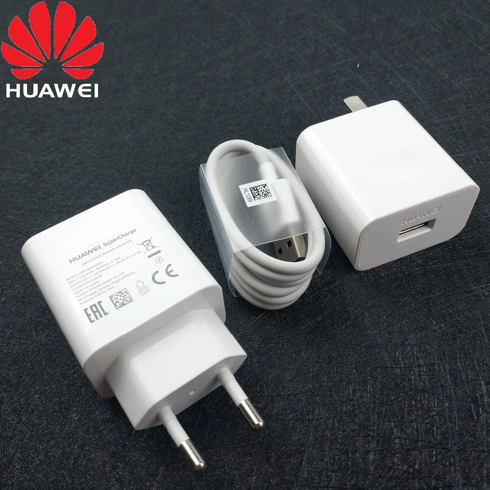 

Genuine Huawei P20 Pro SuperCharger Usb Type-C cable 4.5A Quick Fast Wall Charge power Adapter For Huawei Mate 10 P20 honor 10