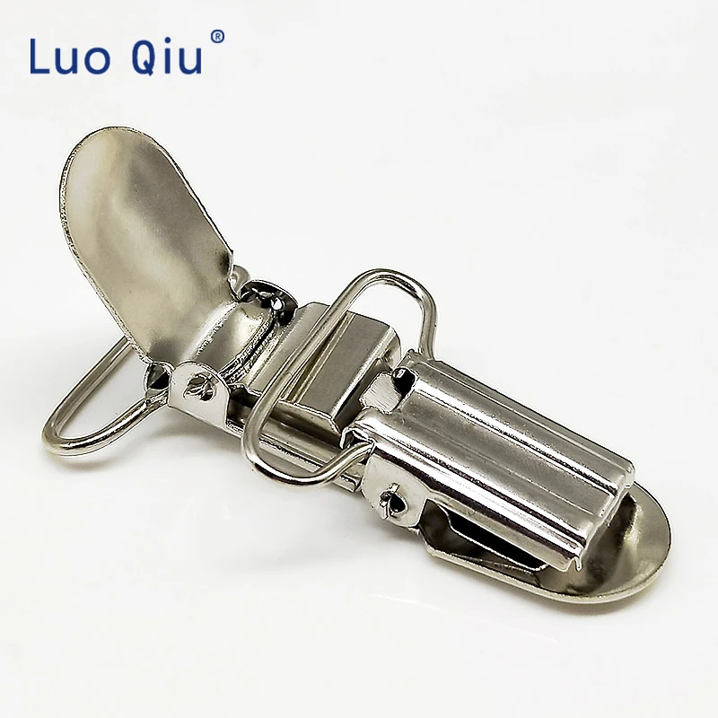 

6 pcs Suspenders clip buttons strong clip Spare clip Paci Pacifier Ribbon Clips