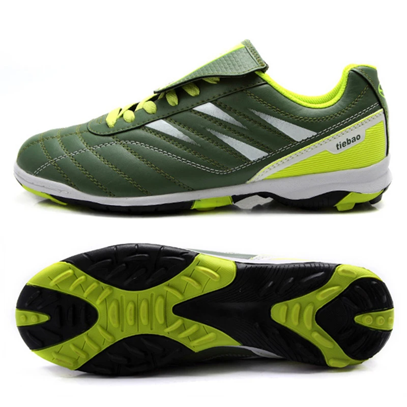 Футбол Tiebao обувь chuteira futebol бутсы футбольные кроссовки мужские футбольные бутсы уличная спортивная futbol обувь для родителей и детей - Цвет: Зеленый