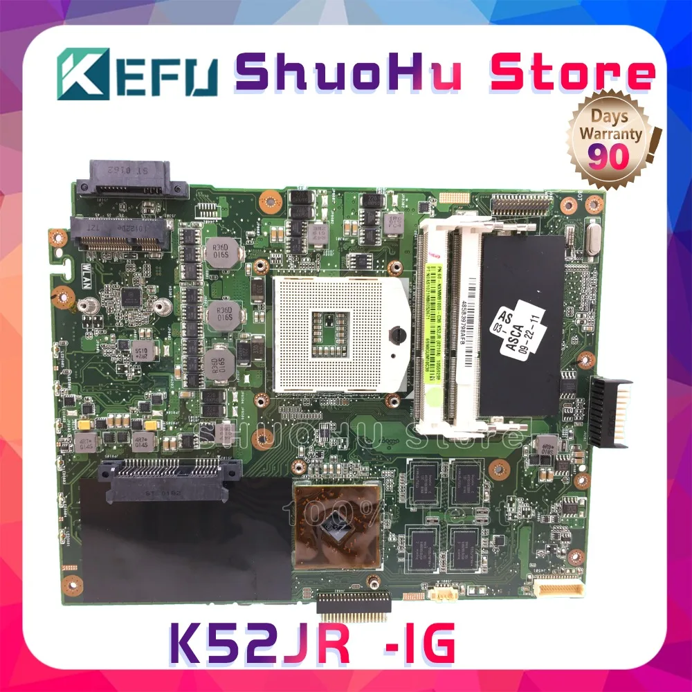 KEFU X52J для A52J K52JR K52JT K52JB K52JE K52JU X52J A52J K52J 8 памяти Материнская плата ноутбука протестированная работа оригинальная материнская плата