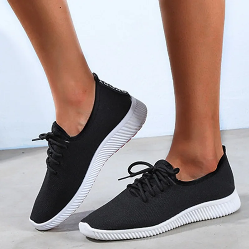 

Woman Shoes Vulcanize 2019 Lace Up Woman Casual Breathable Soft Ladies Shoe Woman Shoes Fashion Women Sneakers