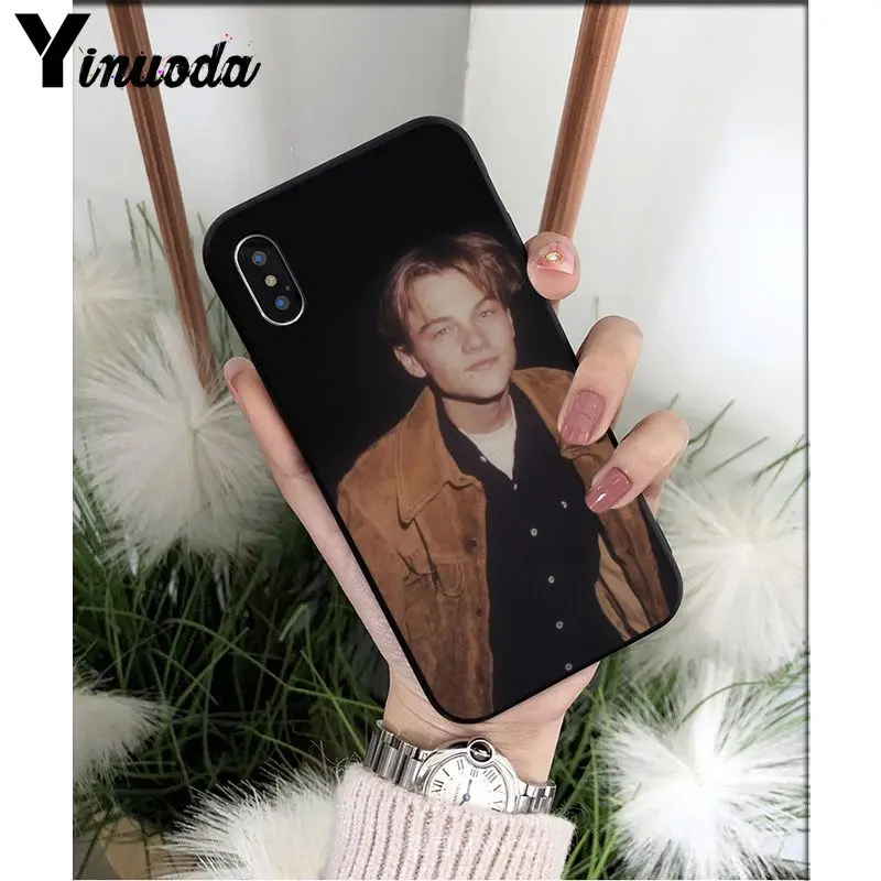 Yinuoda Leonardo Dicaprio young мягкий силиконовый черный чехол для телефона для iPhone 5 5Sx 6 7 7plus 8 8Plus X XS MAX XR - Цвет: A11