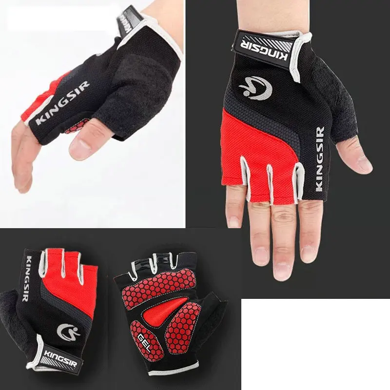 1 Pair Bicycle Breathable Half Finger Gloves for Outdoor Riding Cycling XXL