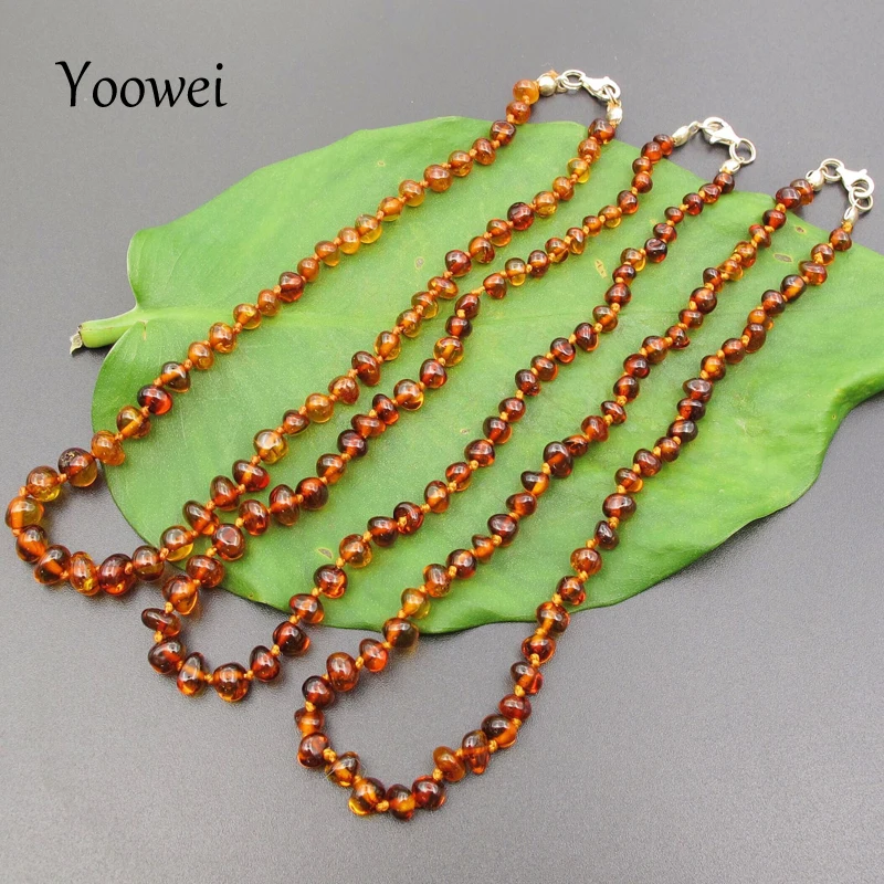 Yoowei Baby Amber Teething Necklace for Gift Baltic Amber ...