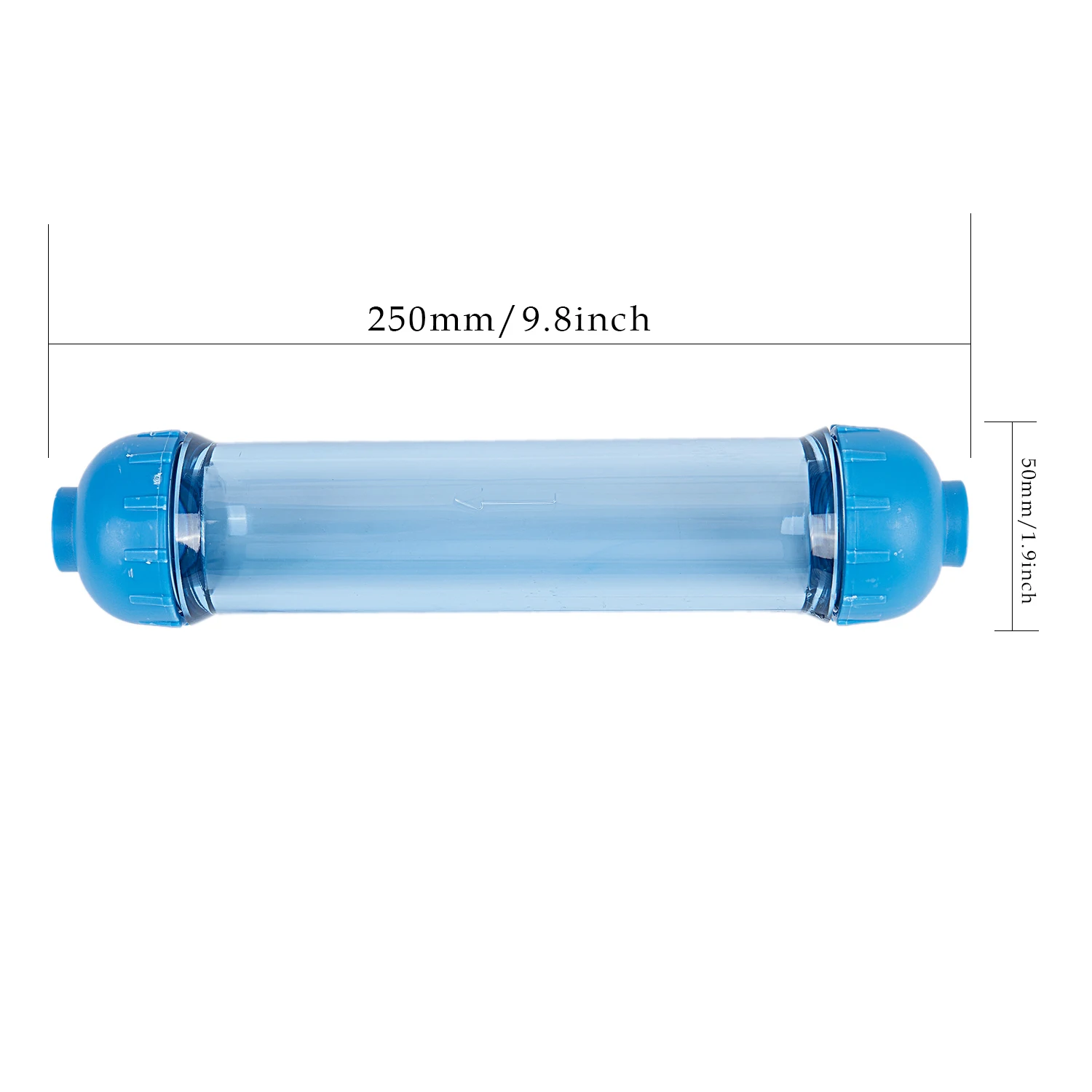 Пищевой пластиковый корпус фильтра для воды DIY Fill T33 Shell фильтр трубка прозрачный обратный осмос синий для фильтрации воды