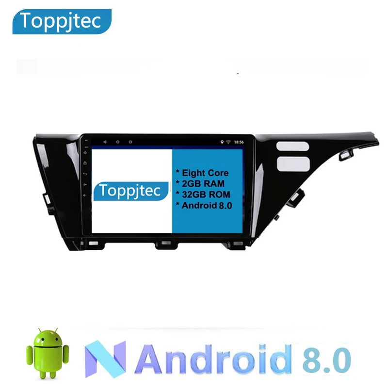 

10.1" Eight Core Android 8.0 2G RAM 1024*600 CAR Navigation For TOYOTA CAMRY 2018 2019 With Stereo Radio Audio