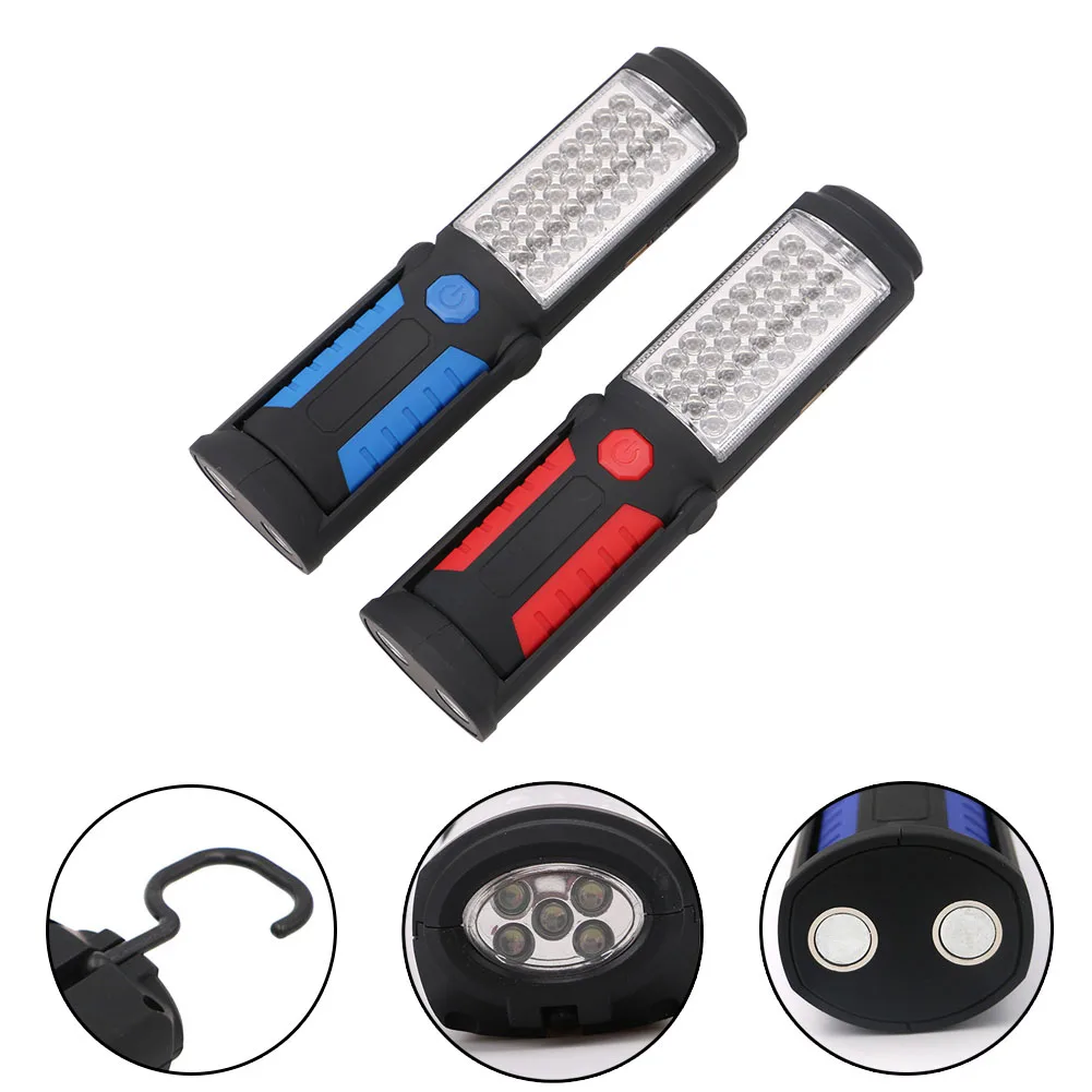 36+5LED COB LED Work light USB Rechargeable Flashlight Torch Lantern Camping Work Lamp Built-in Battery Magnet Hook