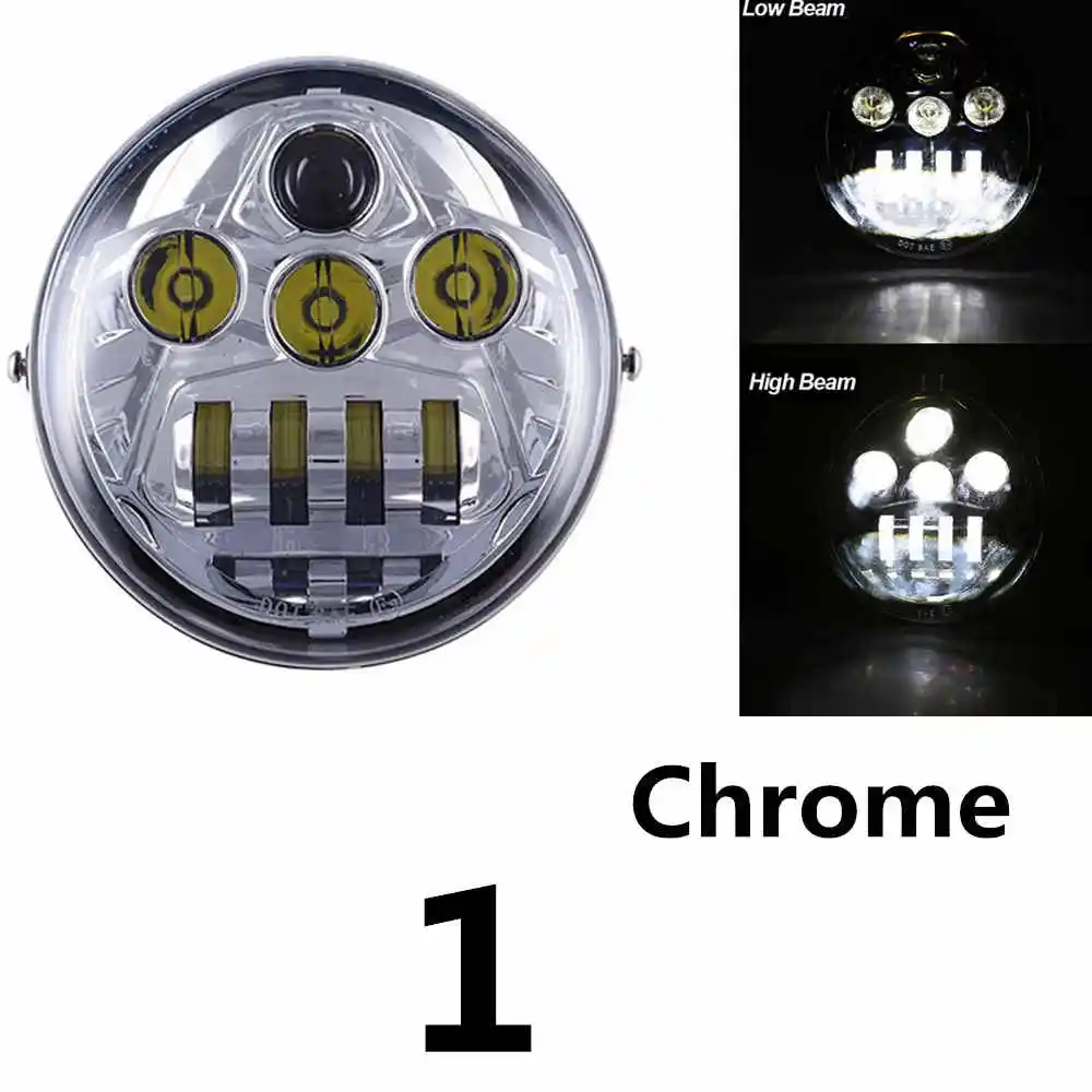 Аксессуары для V-ROD мотоциклов светодиодный фонарь с Halo DRL черная фара для V Rod VROD VRSCA фара VRSC - Цвет: 1 chrome