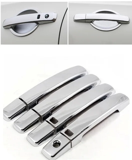 For Nissan Qashqai J10 2007 2008 - 2010 2011-2013 ABS Chrome Door Handle Cover trims With Smart keyhole Bowl Frame Sticker | Автомобили и