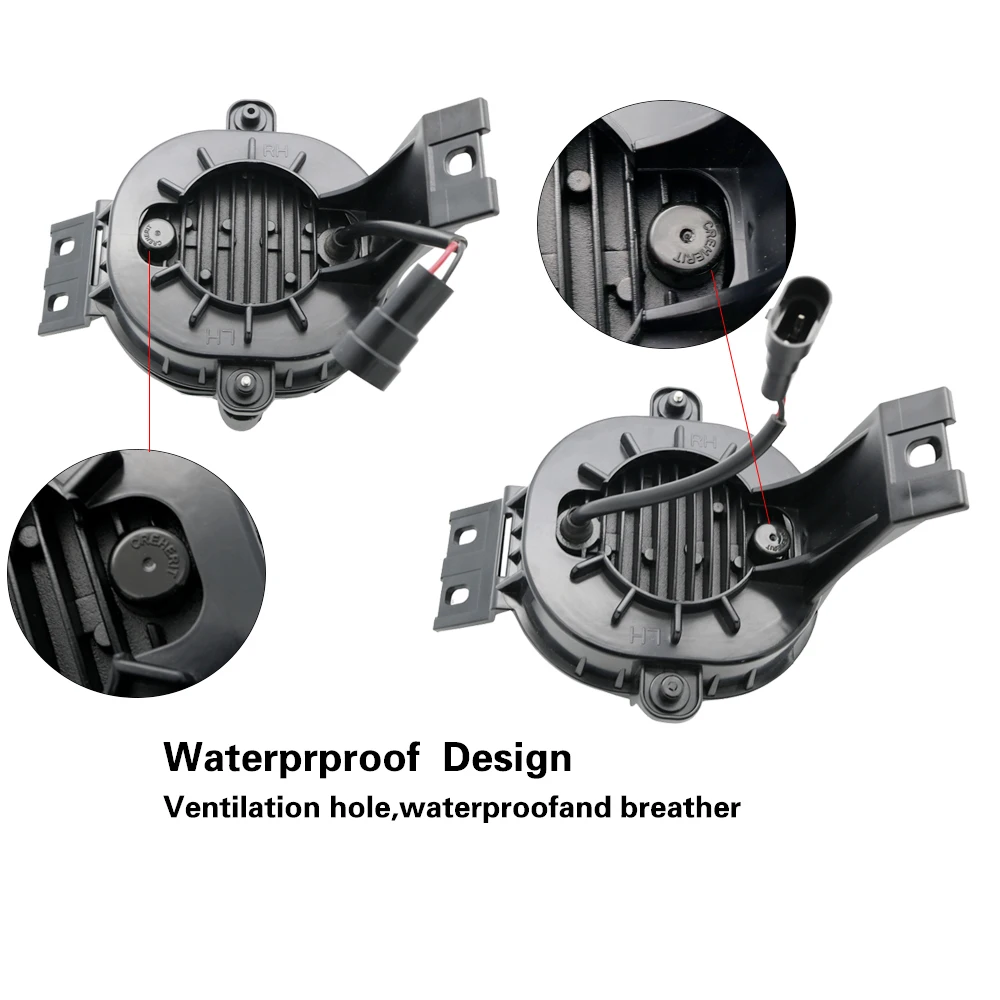 Pair Fog Lamp For 2002-2008 Dodge Ram 1500 2500 3500 2004-2006 Dodge Durango Fog Lights New Body Style  (14)