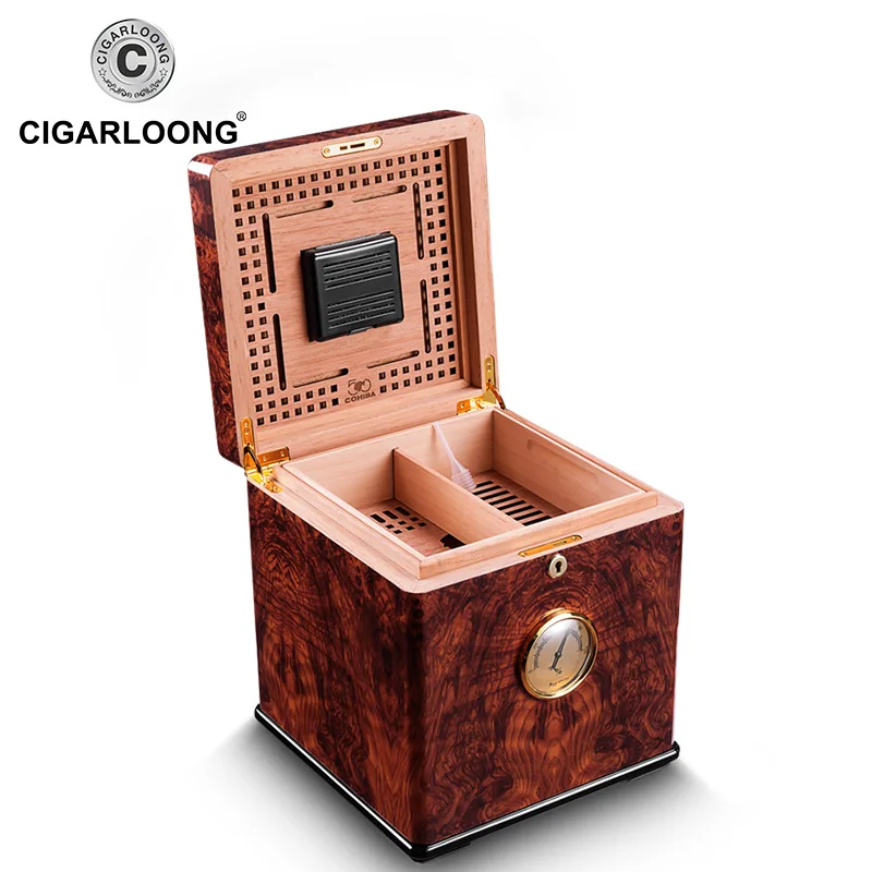 Увлажняющая коробка для сигар COHIBA большой двухэтажный шкаф из кедрового дерева