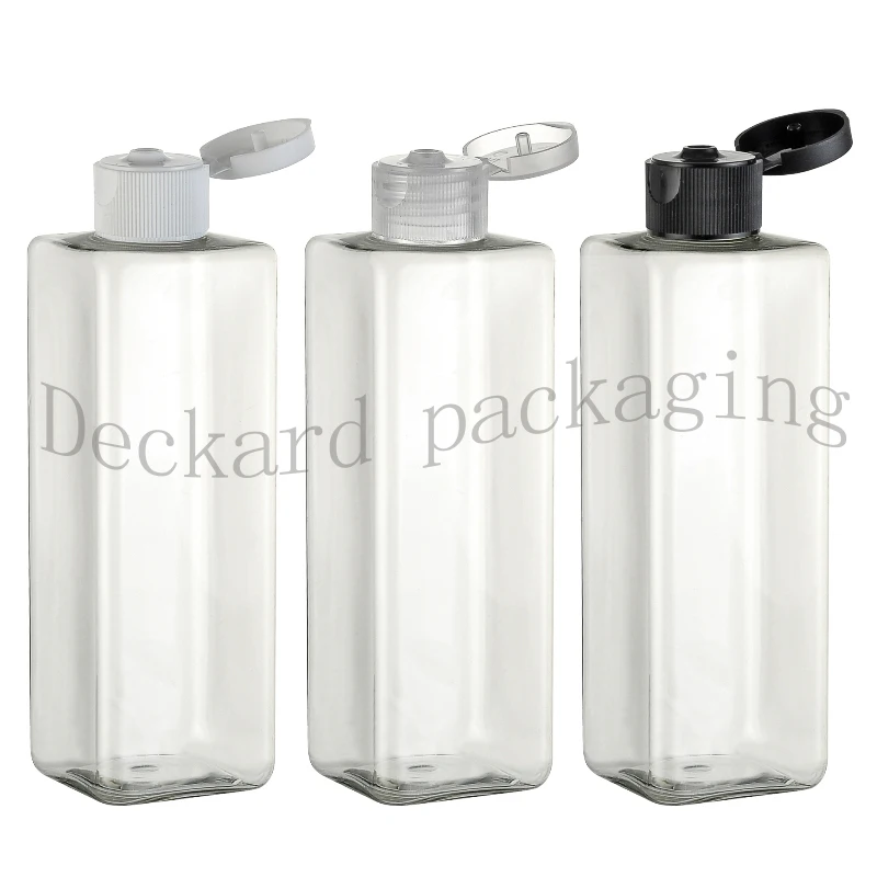 

250ml X 20 empty square blue color lotion plastic bottles with caps, 250g shampoo liquid soap bottle containers with flip lid