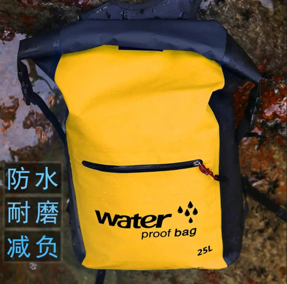 25L Сухой сумка, водонепроницаемый рюкзак упаковка для хранения Sack плаванье рафтинг каякинга плавающие Кемпинг парусный спорт каноэ Гребля - Цвет: Picture show