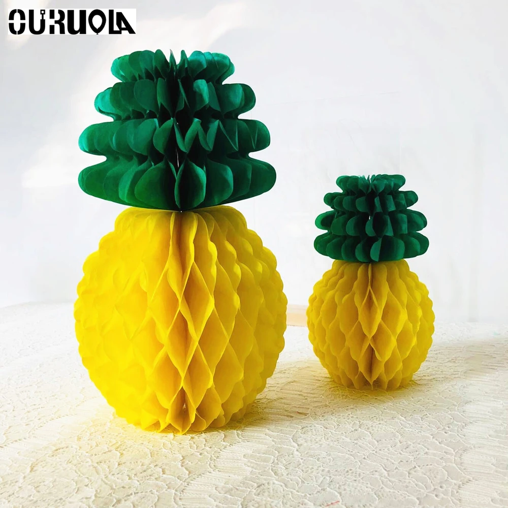 Panduola Summer Party Lantern Decoration 8pcs Pineapple Paper