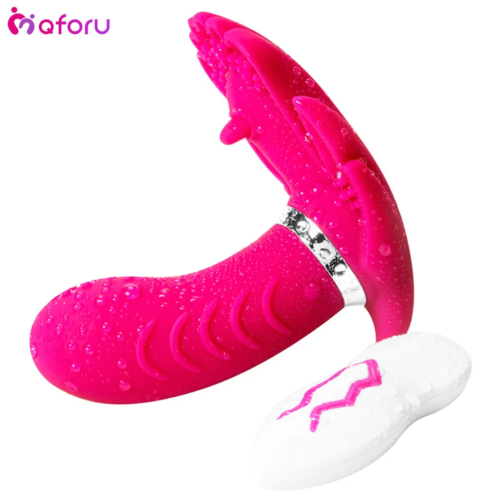 20 Speeds Waterproof Butterfly Vibrator USB Rechargeable Wireless remote control wand G-spot women private goods adult sex toys |