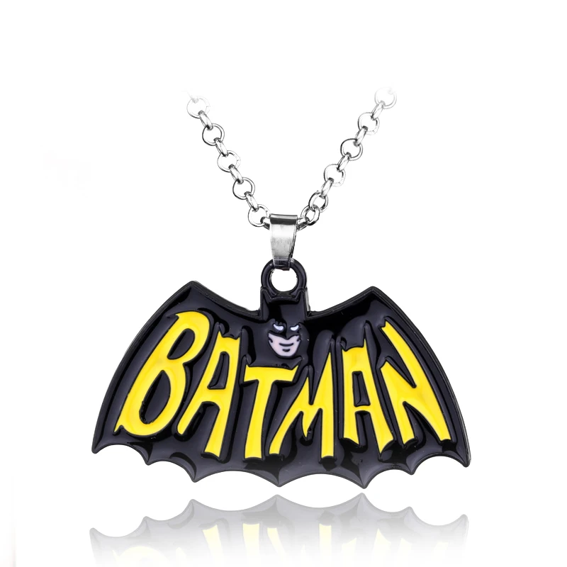 

BATMAN Souvenir Superhero necklace Retro Bat Logo Metal pendant Necklace
