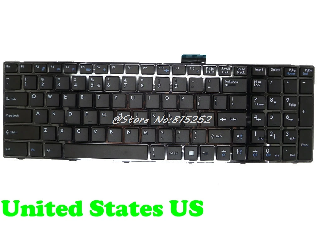 Клавиатура для ноутбука MSI GE60 GP70 V139922CK1 CS FR гр V123322IK1 SP V123322CK1 S1N 3ECZ2G1 SA0 3EFR2B1 3EFR2K1 США