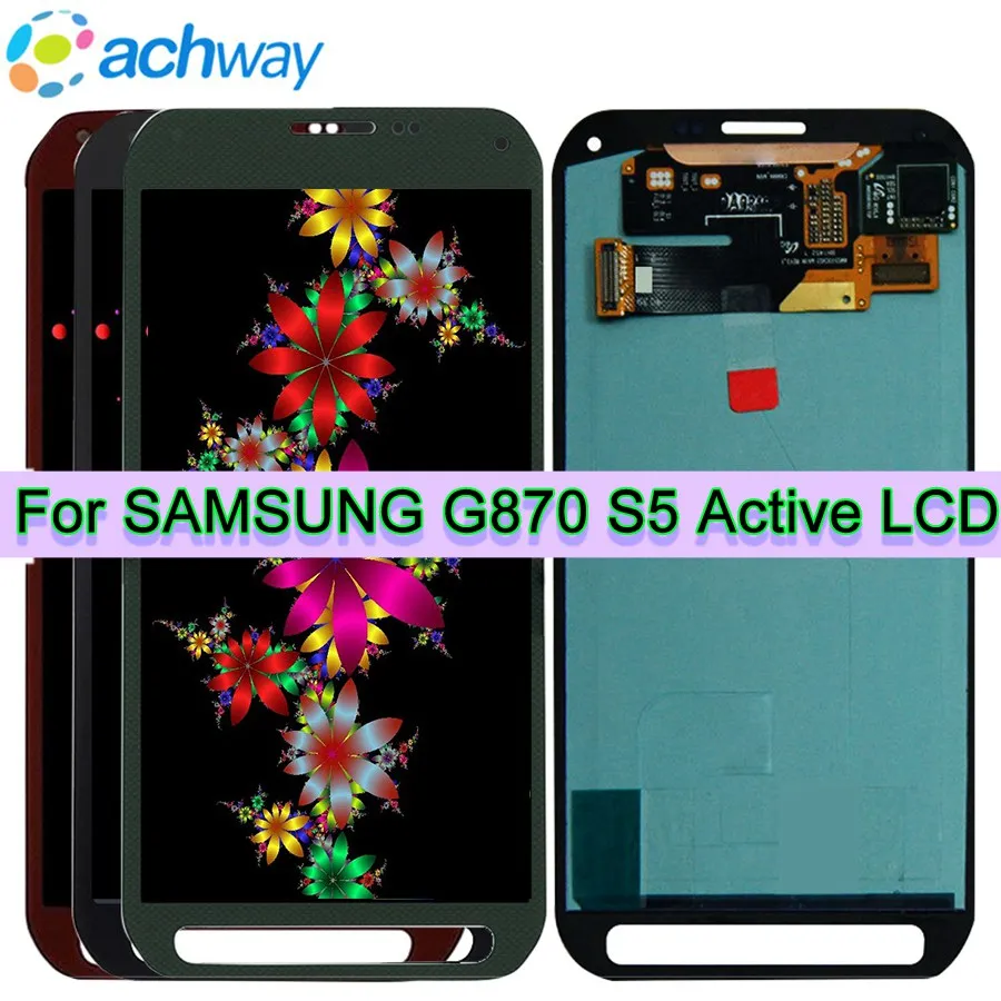 5 1 &quotдля SAMSUNG GALAXY G870 LCD S5 активный дисплей кодирующий преобразователь сенсорного