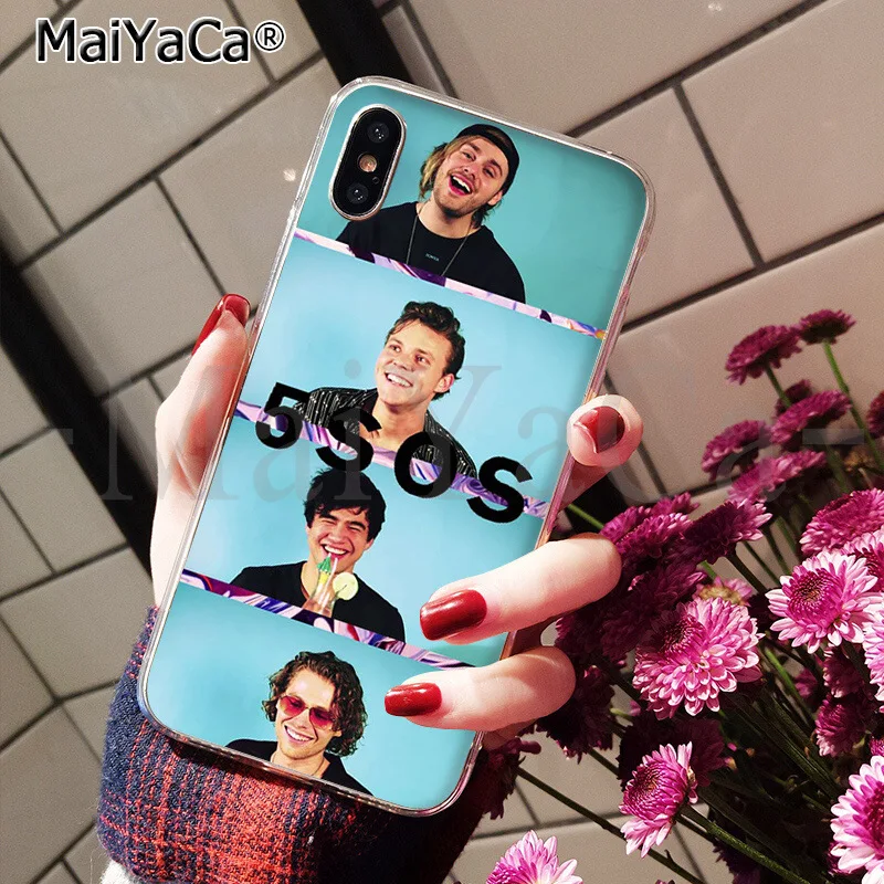 MaiYaCa 5SOS Coque Основа Чехол для iPhone X XS MAX 6 6s 7 7 plus 8 8 плюс 5 5S SE XR