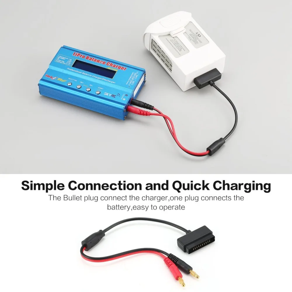 Fast Charging Line Quick Charge Wire Cable Conversion to B6 Balance Charger for Original DJI Phantom 4 Drone Battery