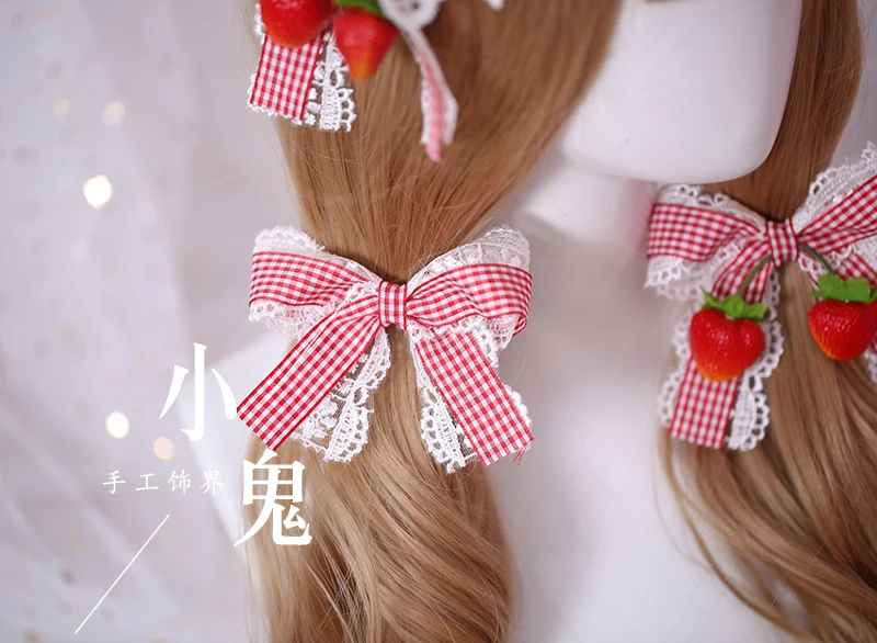 Cosplay&ware Sweet Is The Strawberry Soft Lace Lolita Hair Hoop Japanese Sister Kc Straw Hat Head Band Edge -Zentai shop online HTB13SKjUXzqK1RjSZFoq6zfcXXaQ.jpg