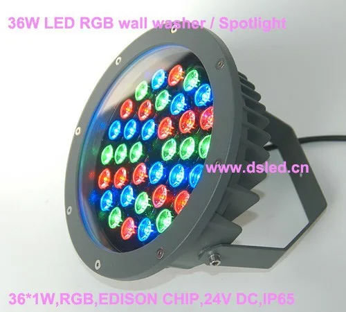 CE, хорошее качество, 36 Вт открытый светодиодный RGB прожектор, RGB шайбы стены, 36*1 Вт, 24 В DC, постоянное напряжение, DS-TN-13, 2 года гарантии