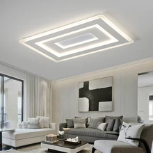Gleam Ultra-thin Surface Mounted Modern Led Ceiling Lights lamparas de techo Rectangle acrylic Square Ceiling lamp fixtures