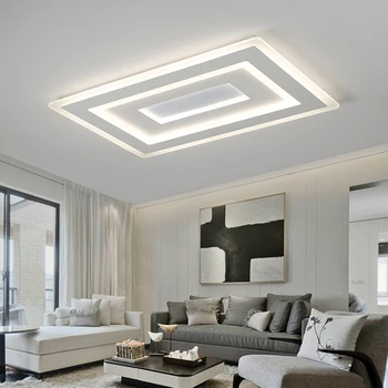 Surface Mounted Modern Led Ceiling Lights for living room bedroom Ultra-thin lamparas de techo Rectangle Ceiling lamp fixtures modern corridor mirror crystal ceiling lamp aisle veranda lighting down surface mounted led ceiling lights lampara de techo
