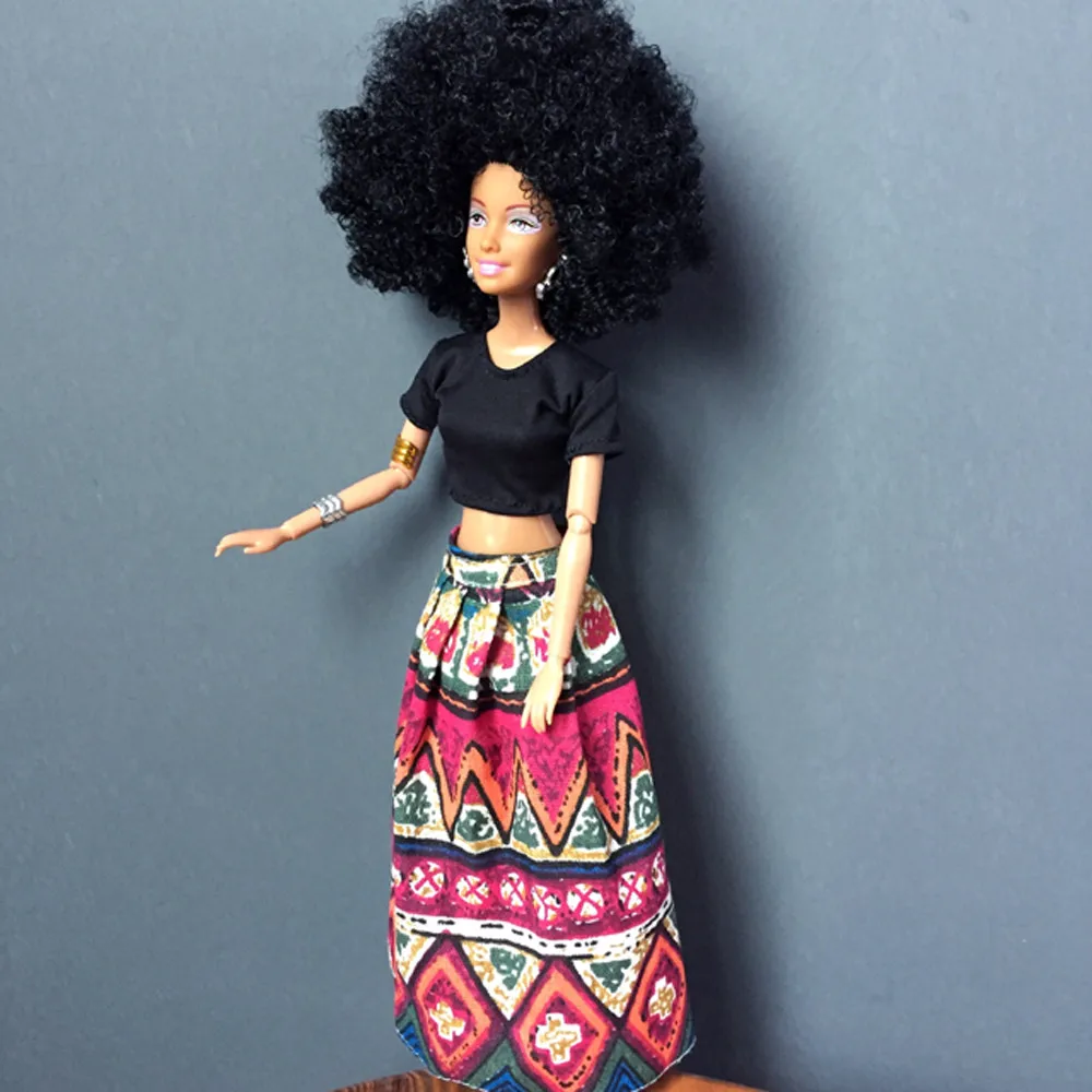 Детское подвижное соединение африканская кукла игрушка Черная игрушка лучший подарок игрушка для девочек высокое качество Новые забавные игрушки взрывные волосы JA22a