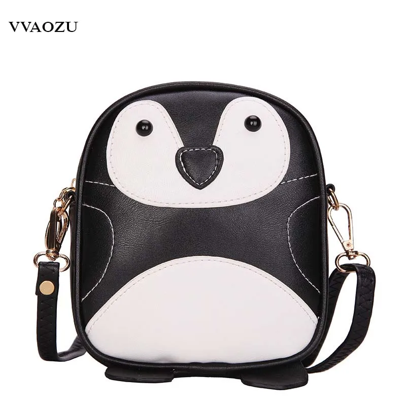 New Fashion Cute Penguin Handbag Cartoon Women Mini Animal Shoulder Bag