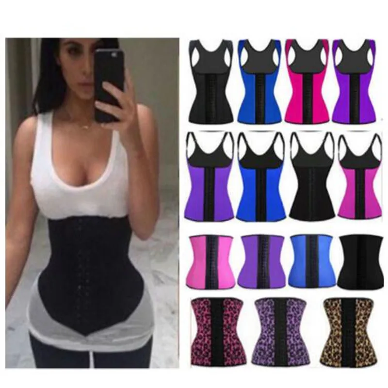 

waist trainer latex modeling strap corsets steel slimming sheath belly cincher Shapewear fitness corset reduce belt girdle fajas