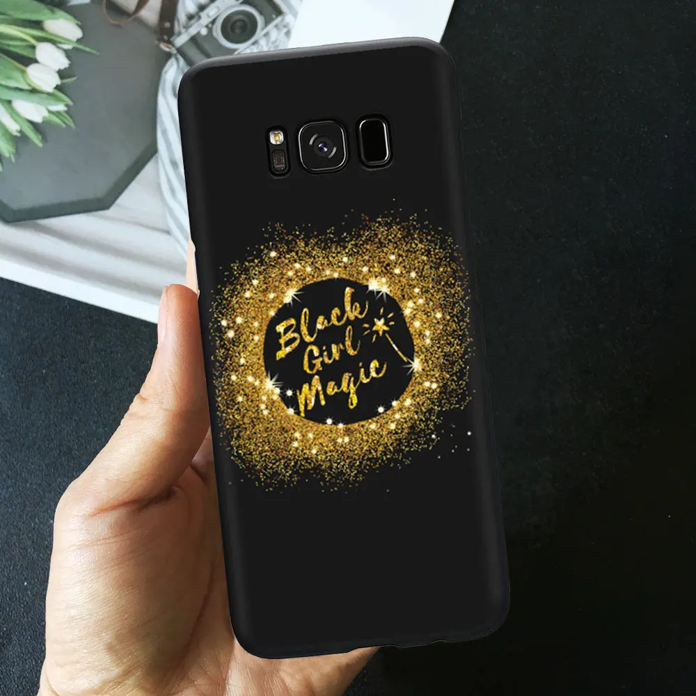 Чехол для телефона Melanin Poppin queen для samsung S10 S9 S8 Plus S7 S7 Edge S10 E Afro Black Girl Magic rock Мягкий силиконовый чехол из ТПУ
