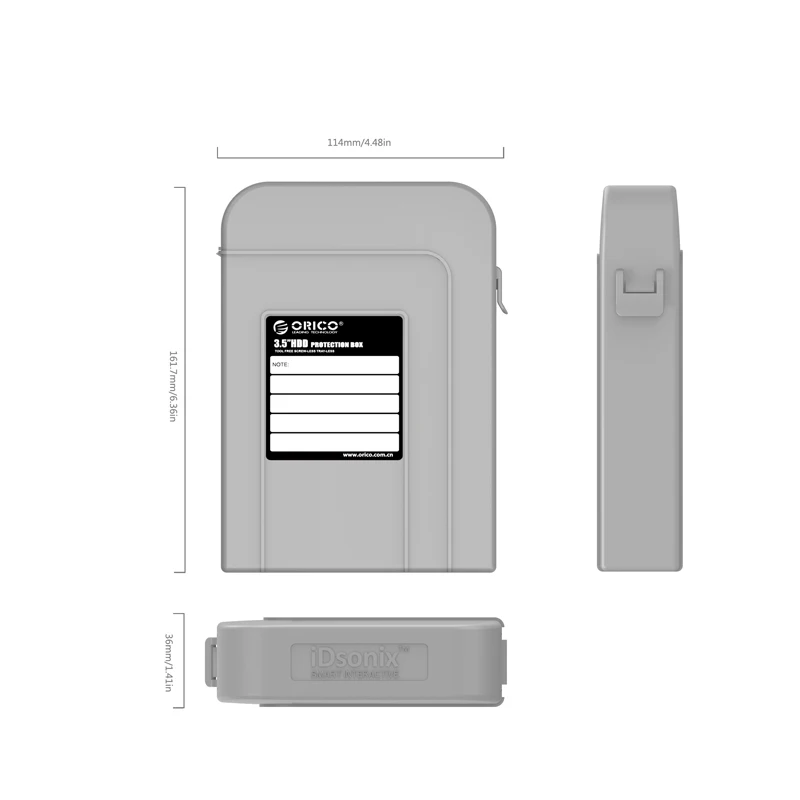 Защитный бокс ORICO PHI35-5S 5 Bay 3,5 дюйма/чехол для хранения жесткого диска(HDD) или SDD