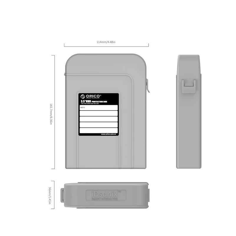 ORICO PHI35-5S 5 Bay 35 pulgadas caja protectora/caja de almacenamiento para disco duro (HDD) o SDD