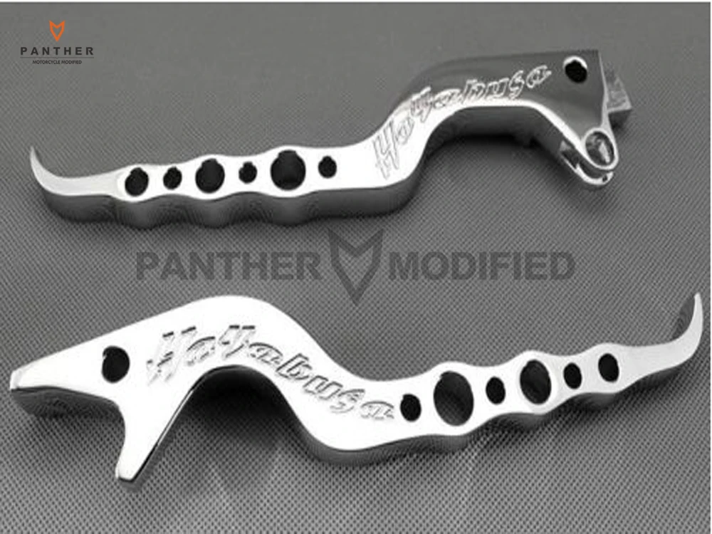 

2 Pcs CNC Aluminum Chrome motorcycles Billet Brake Clutch Hand Lever case for Suzuki GSXR1300R Hayabusa 1999-2007