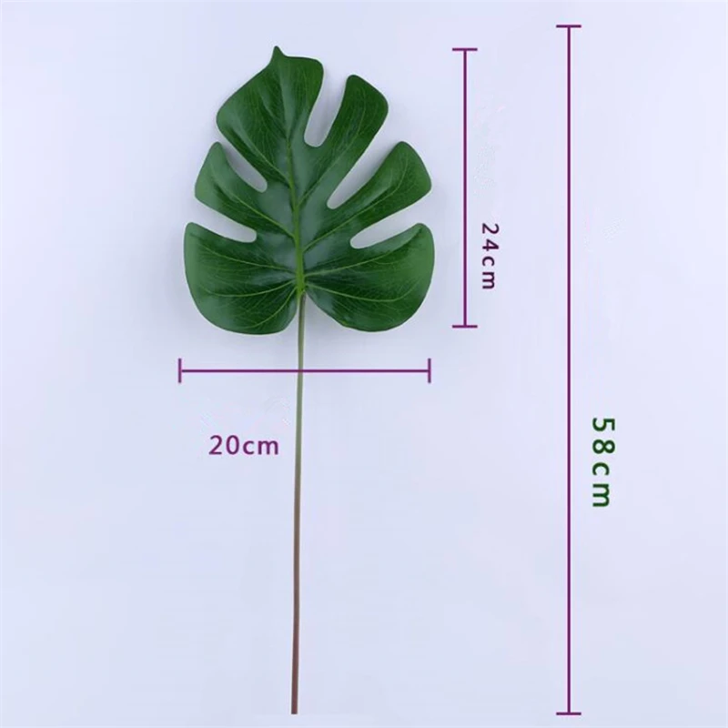 10Pcs/Lot Large Leaf Real Touch Artificial Plant Monstera palm Banana Leaf Balcony Decoration Flower Basket Accessories 10Pcs/Lot Large Leaf Real Touch Artificial Plant Monstera palm Banana Leaf Balcony Decoration Flower Basket Accessories
