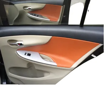 

Protective Car Modified Accessories Interior Door Panel Microfibre Leather Cover For Toyota Corolla 2007 08 09 10 11 12 13 AB177