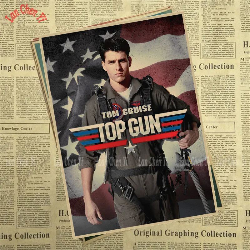 Винтажные постеры Top Gun для дома бара гостиной Декор крафт бумага высокое